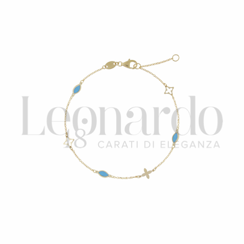 con Turchese in Oro Giallo da 1,2gr.