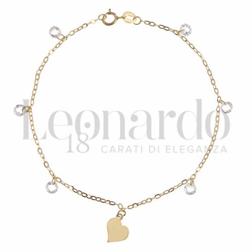 Modello Elemento pendente con Swarovski in Oro Giallo da 1,1gr.