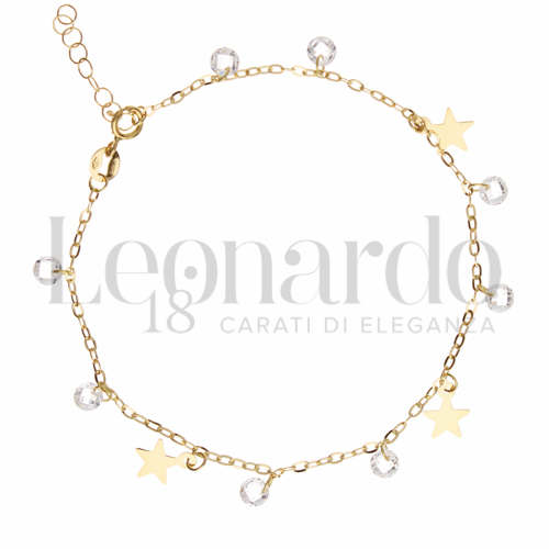 Modello Elemento pendente con Swarovski in Oro Giallo da 1,4gr.