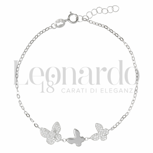 Modello o elemento Elemento in linea con Resina e zirconi alternati in Oro Bianco da 1,5gr.