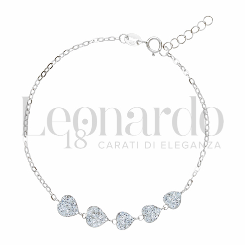 Modello Elementi in linea con Resina e zirconi in Oro Bianco da 1,2gr.