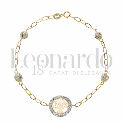 Modello Elementi in linea con Resina e zirconi in Oro Giallo da 1,9gr.