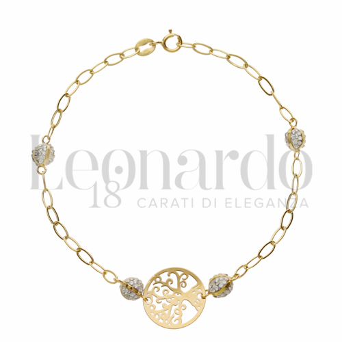Modello Elementi in linea con Resina e zirconi in Oro Giallo da 1,5gr.