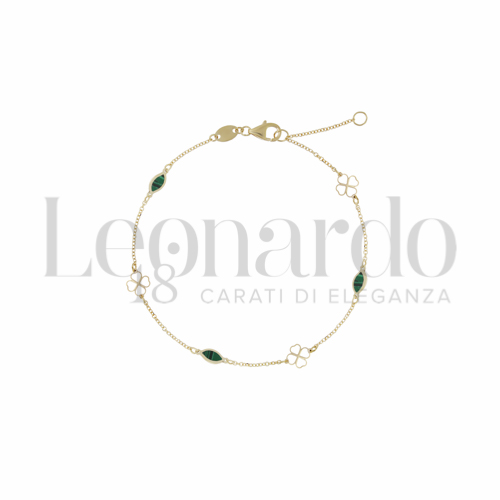 con Malachite in Oro Giallo da 1,2gr.