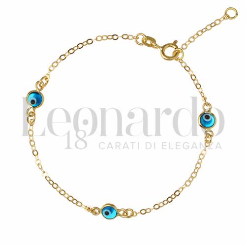 Modello o elemento 3 elementi distanti con Pietra Sintetica in Oro Giallo da 1,6gr.
