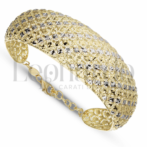 Modello Fascia Larga in Oro Giallo e Oro Bianco da 17,1gr.