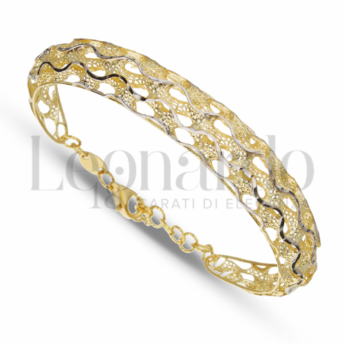 Modello Fascia Stretta in Oro Giallo e Oro Bianco da 10,4gr.