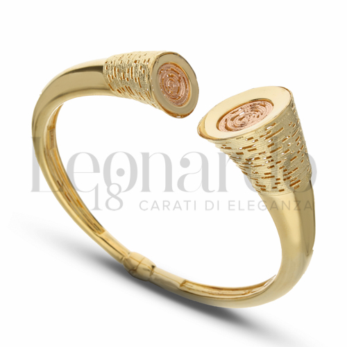 Modello Tondo in Oro Giallo e Oro Rosa da 13,8gr.