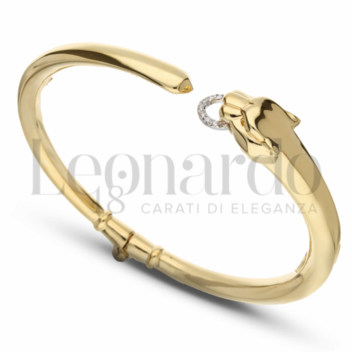 con Zircone bianco in Oro Giallo e Oro Bianco da 11,8gr.