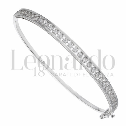 con Zircone bianco in Oro Bianco da 6,7gr.