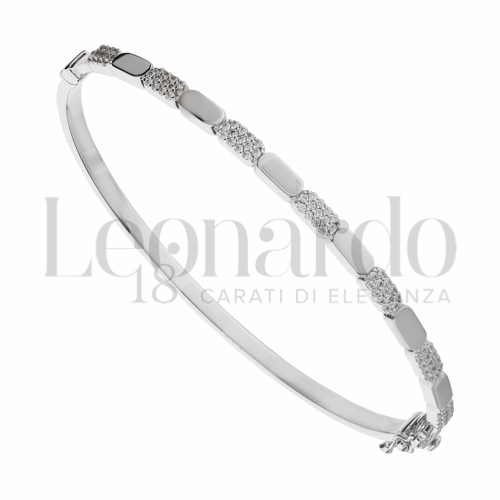 con Zircone bianco in Oro Bianco da 7,1gr.