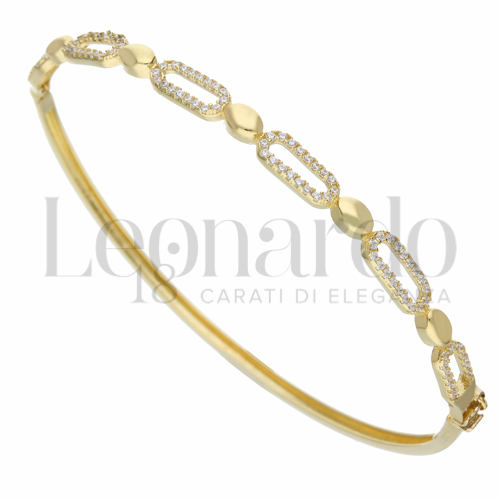 con Zircone bianco in Oro Giallo da 6,6gr.