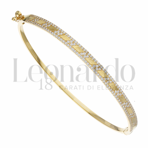 con Zircone bianco in Oro Giallo da 5,5gr.