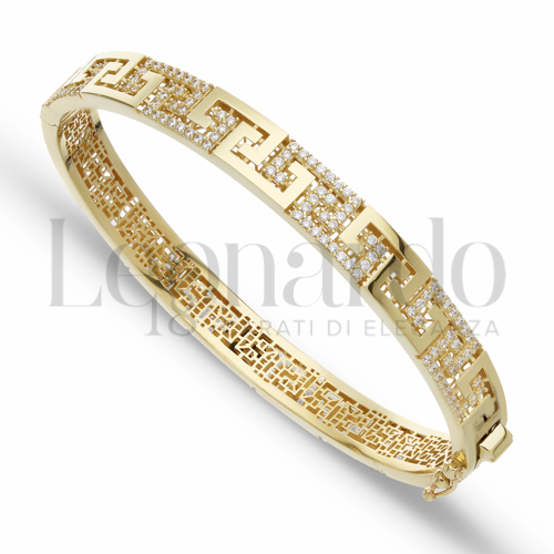 Modello o spessore Fascia Larga con Zircone bianco in Oro Giallo da 13,9gr.