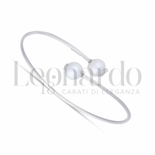 con Perla in Oro Bianco da 3,8gr.