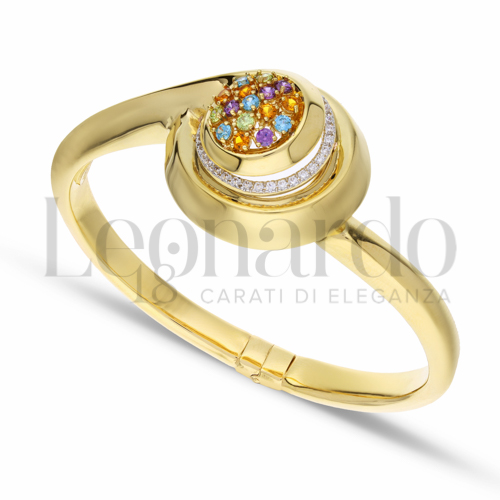 con Zirconi colorati - Rainbow in Oro Giallo da 11,9gr.