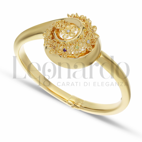 con Zirconi colorati - Rainbow in Oro Giallo da 13,2gr.
