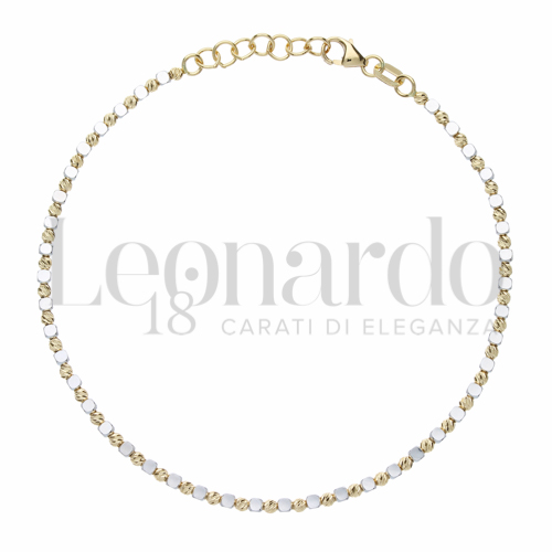 Lunghezza 18 + 1,5 cm in Oro Giallo e Oro Bianco da 4,2gr.