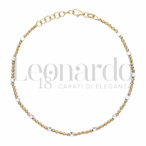 Lunghezza 18 + 1,5 cm in Oro Giallo e Oro Bianco da 4gr.