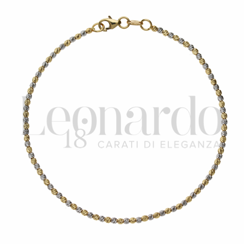 Lunghezza 18 + 2 cm in Oro Giallo e Oro Bianco da 2,7gr.