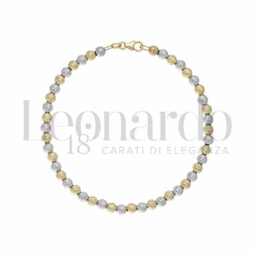 Lunghezza 21 cm in Oro Giallo e Oro Bianco da 3gr.