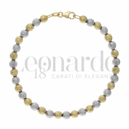 Lunghezza 21 cm in Oro Giallo e Oro Bianco da 3,7gr.