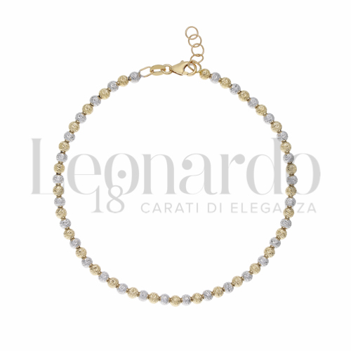 Lunghezza 18 + 1,5 cm in Oro Giallo e Oro Bianco da 2,3gr.