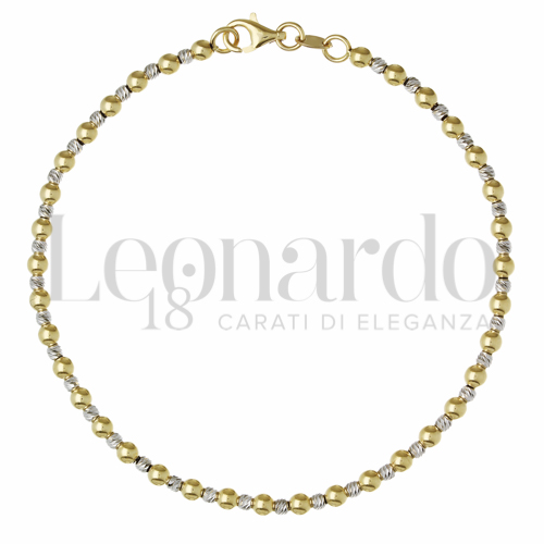 Lunghezza 19 cm in Oro Giallo e Oro Bianco da 3,4gr.
