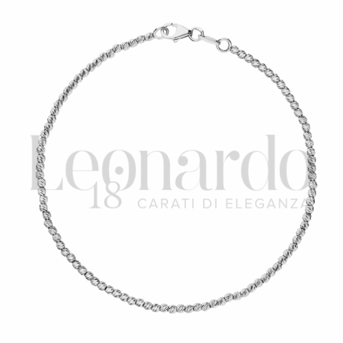 Lunghezza 18 cm in Oro Bianco da 3,2gr.