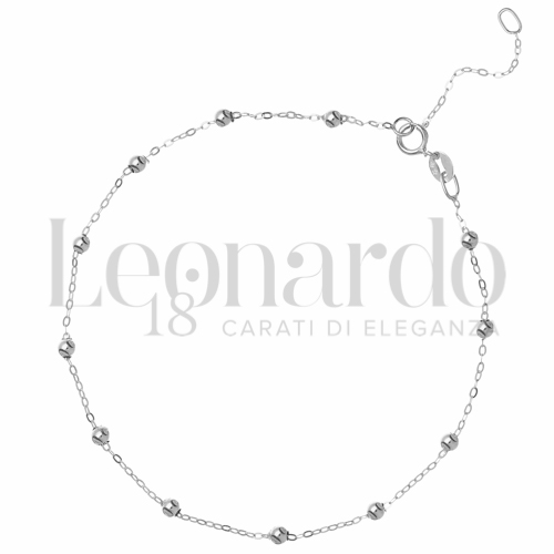 Lunghezza 21 cm con riduzione a 18 cm in Oro Bianco da 0,8gr.