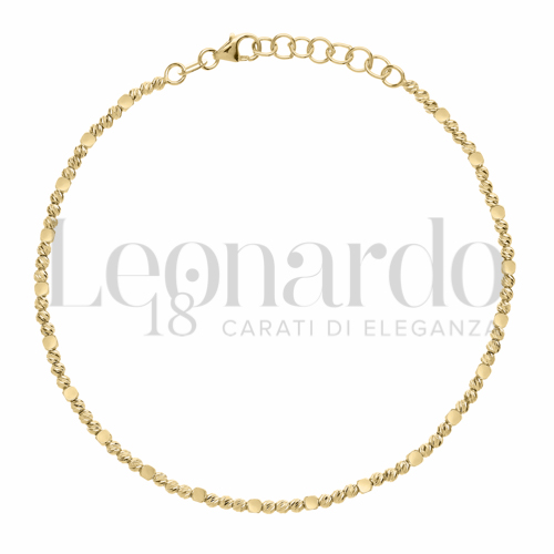 Lunghezza 18 + 1,5 cm in Oro Giallo da 3,8gr.