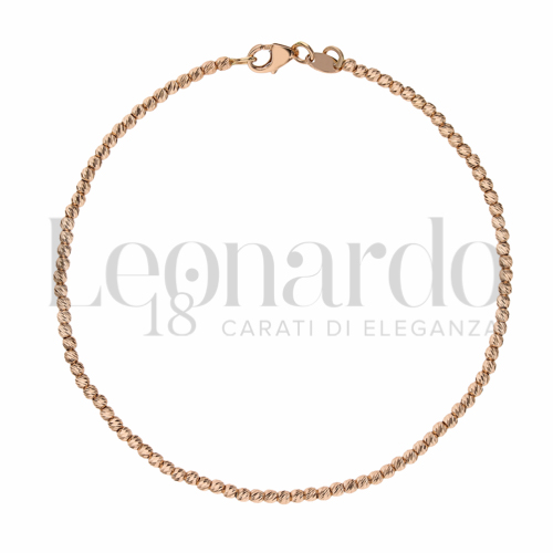 Lunghezza 18 cm in Oro Rosa da 3,3gr.