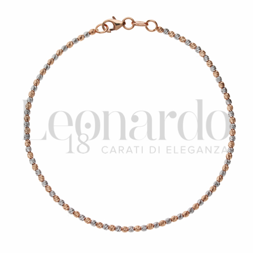 Lunghezza 19 cm in Oro Rosa e Oro Bianco da 3,1gr.