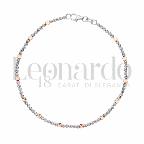 Lunghezza 20 cm in Oro Rosa e Oro Bianco da 4,1gr.