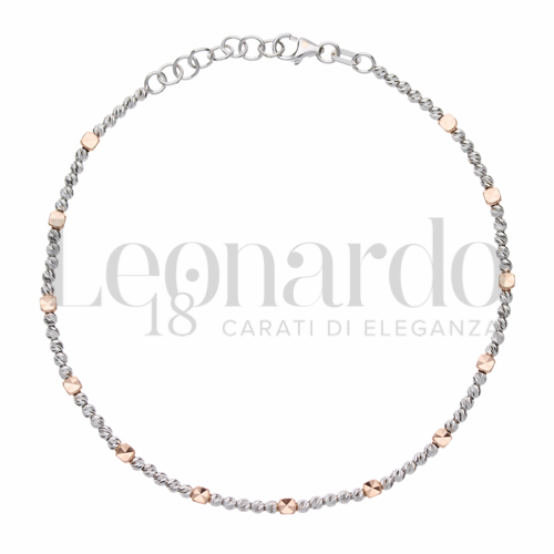 Lunghezza 18 + 1,5 cm in Oro Rosa e Oro Bianco da 4gr.