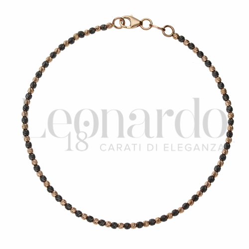 Lunghezza 18 cm in Oro Rosa e Oro Brunito da 3,1gr.