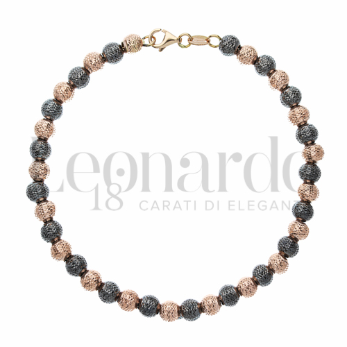 Lunghezza 19 cm in Oro Rosa e Oro Brunito da 5,1gr.
