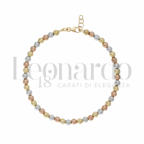 Lunghezza 18 + 2 cm in Oro Giallo, Oro Bianco e Oro Rosa da 2,8gr.