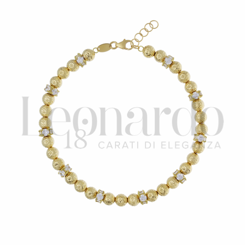 Lunghezza 18 + 2 cm con Zircone bianco in Oro Giallo da 6,8gr.