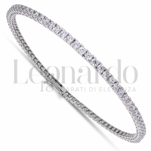 con Zircone bianco da Misura pietra 1,75 mm in Oro Bianco da 7,8gr.
