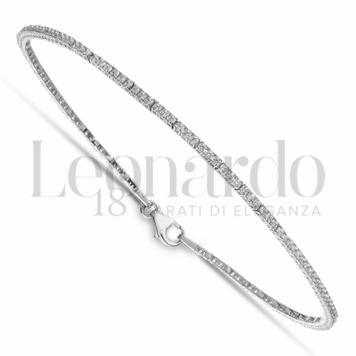 con Zircone bianco da Misura pietra 1,10 mm in Oro Bianco da 2,7gr.