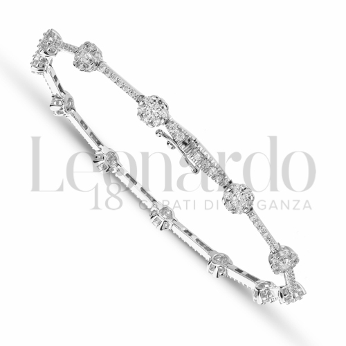 con Zircone bianco da Misura pietra 1,50 mm in Oro Bianco da 7,9gr.