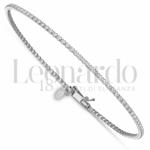 con Zircone bianco da Misura pietra 1,50 mm in Oro Bianco da 3,2gr.