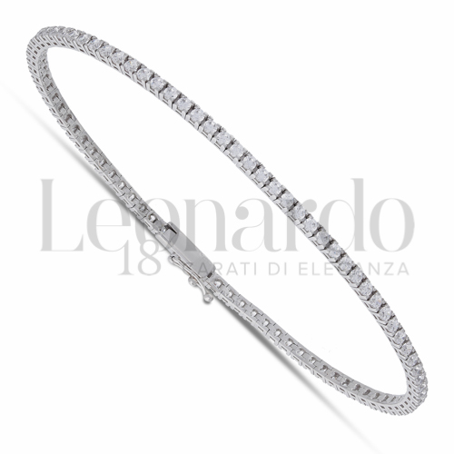 con Zircone bianco da Misura pietra 1,70 mm in Oro Bianco da 6,6gr.