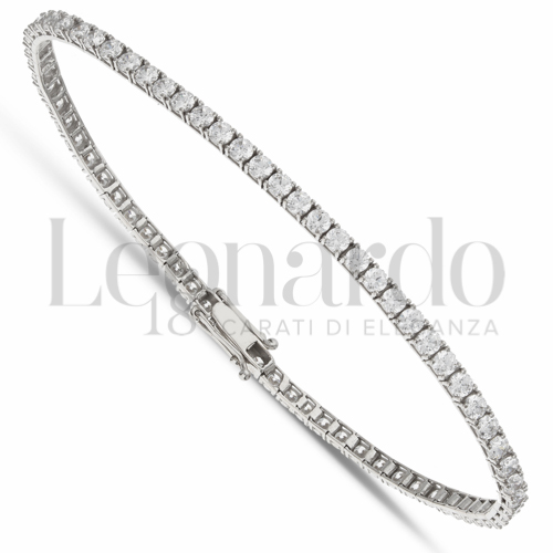 con Zircone bianco da Misura pietra 2,40 mm in Oro Bianco da 7,6gr.
