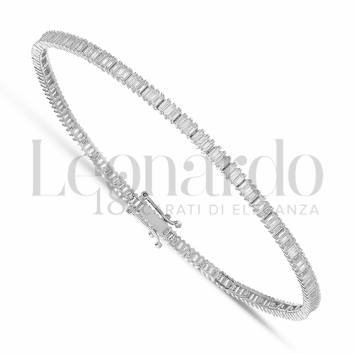 con Zircone bianco da Misura pietra 1,00 mm in Oro Bianco da 6,8gr.