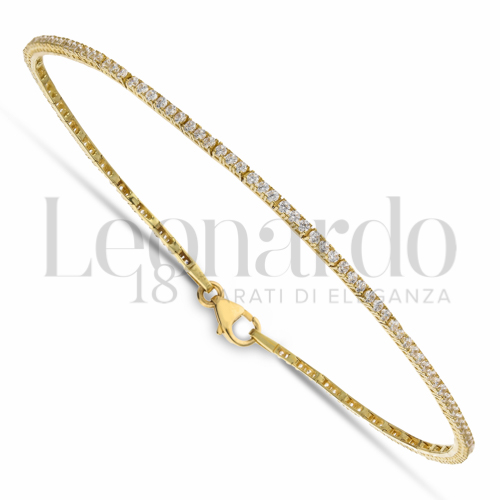 con Zircone bianco da Misura pietra 1,10 mm in Oro Giallo da 3,4gr.