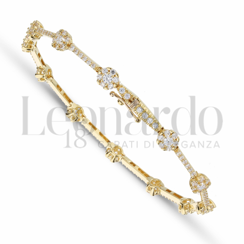 con Zircone bianco da Misura pietra 1,50 mm in Oro Giallo da 8,3gr.
