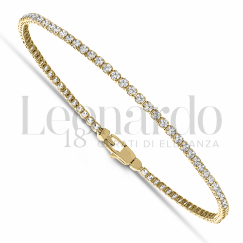 con Zircone bianco da Misura pietra 1,75 mm in Oro Giallo da 2,8gr.