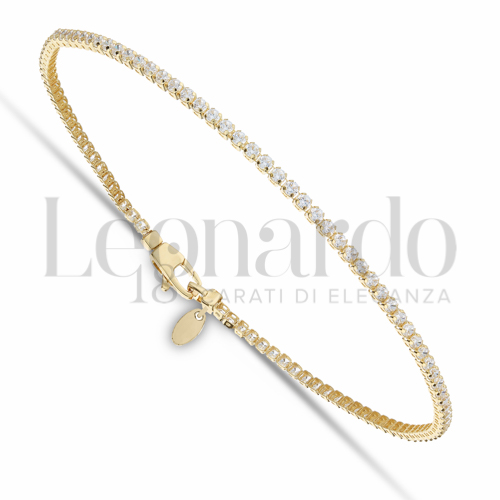 con Zircone bianco da Misura pietra 1,50 mm in Oro Giallo da 2,5gr.